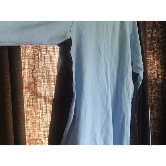 Sean John Mens XXXL 3XL Light Blue Brown Quarter Zip Sweatshirt - Picture 13 of 14